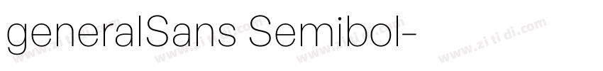 generalSans Semibol字体转换